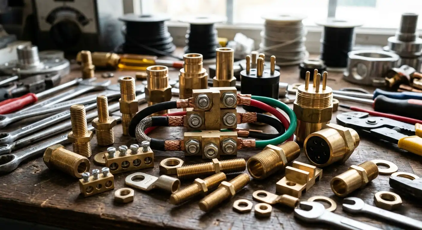 Brass Electrical Components: Why Brass Dominates Connectors, Terminals & Switchgear