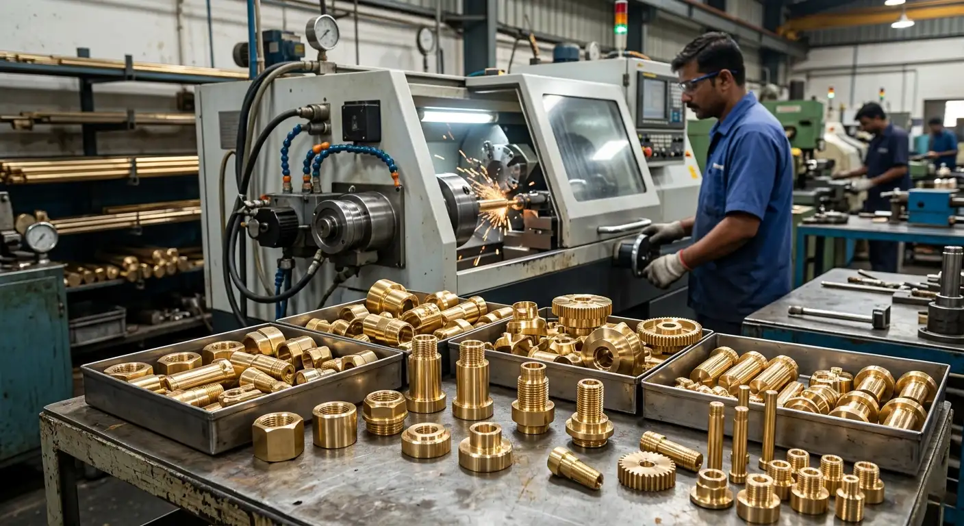Brass Turned Parts: Complete Guide to Types, CNC Process & Sourcing from Jamnagar