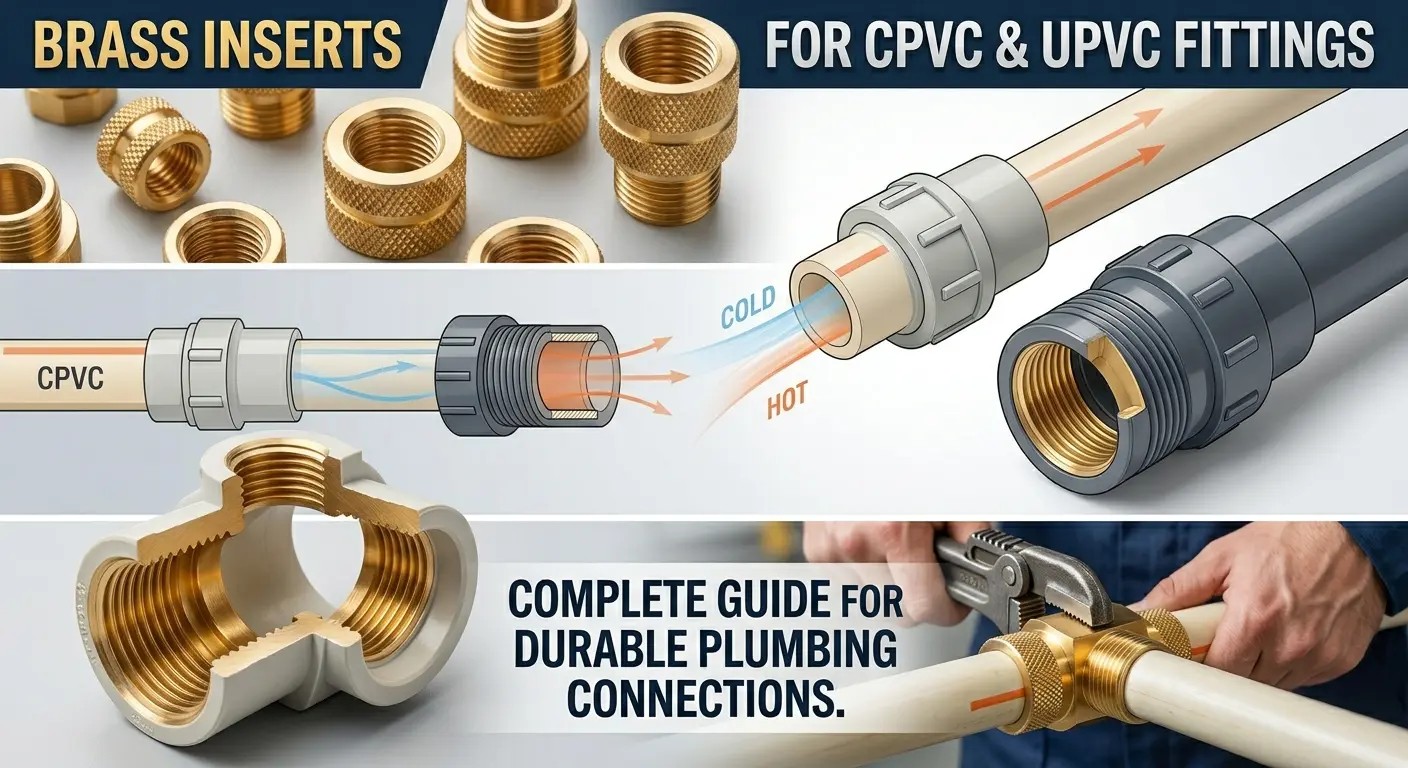 Brass Inserts for CPVC & UPVC Pipe Fittings: Complete Guide for Durable Plumbing Connections