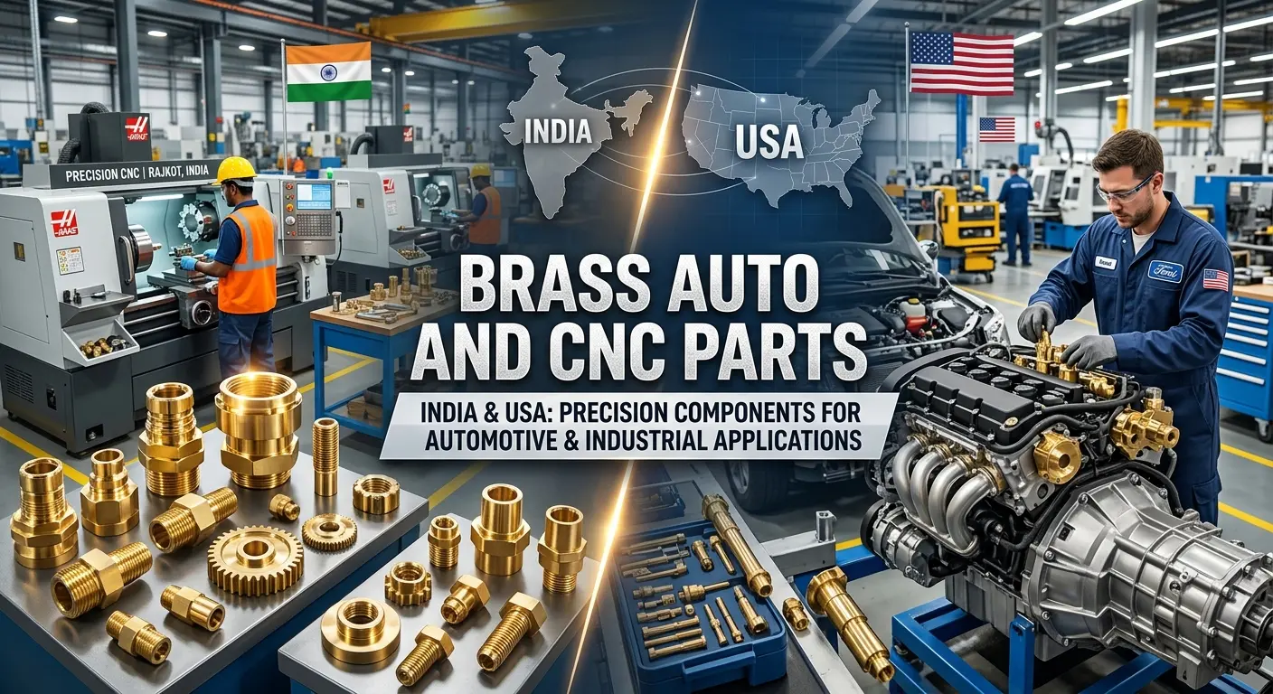 Brass Auto and CNC Parts in India & USA: Precision Components for Automotive and Industrial Applications