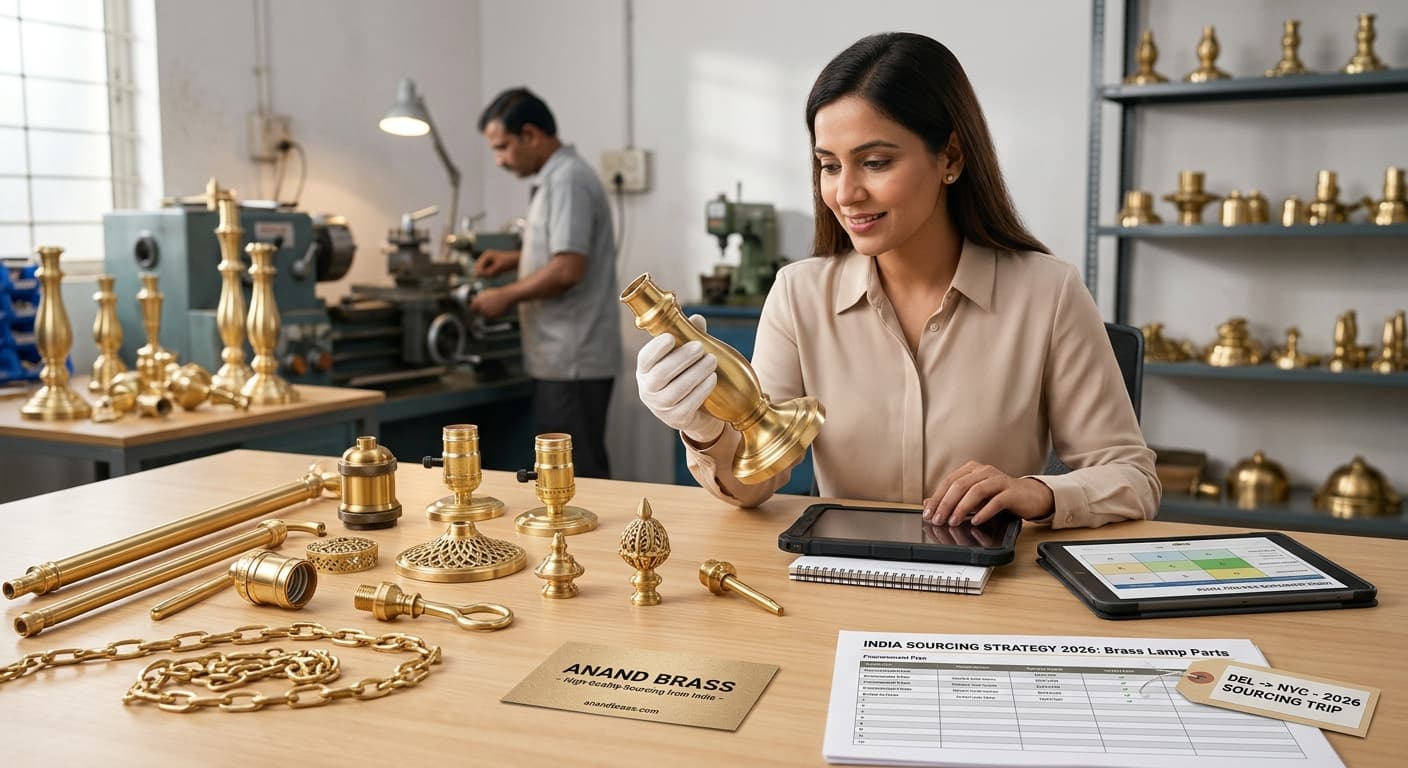 How to Source High-Quality Brass Lamp Parts from India: Complete Buyer’s Guide 2026