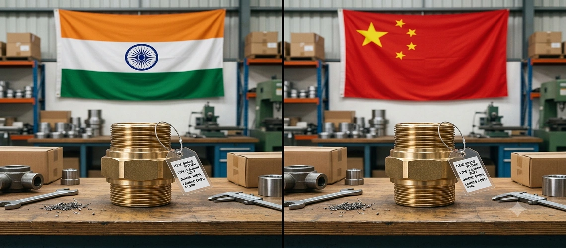 India vs China for Brass Components: The 2026 Sourcing Comparison (Cost, Tariffs, Quality & Lead Time)