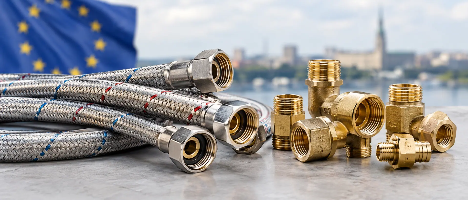 Flexible Braided Hoses & Brass Fittings for Europe: Standards, Materials & the 2026 Lead-Free Shift