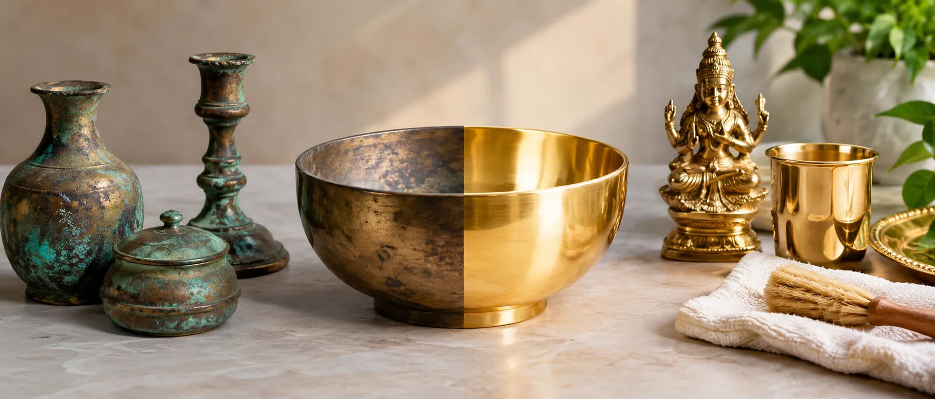 How to Clean Brass (and When You Shouldn’t): Tarnish, Green Patina & Plated Brass